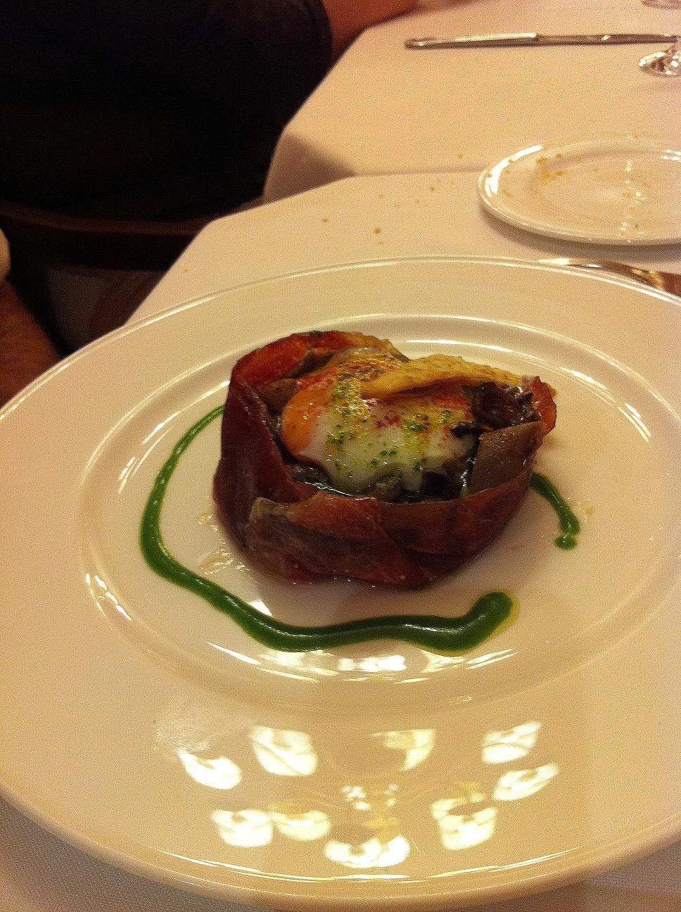 Casa Zanito en Olite  Otro plato que dice cómeme.